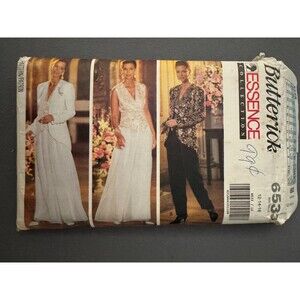 VTG BUTTERICK 6533 MISS JACKET TOP PANTS SIZE 12 14 16 Evening Wear sew pattern